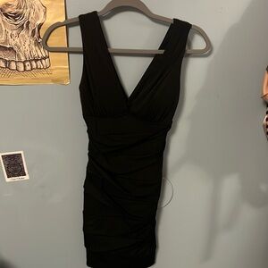 Black fitted dress size extra small